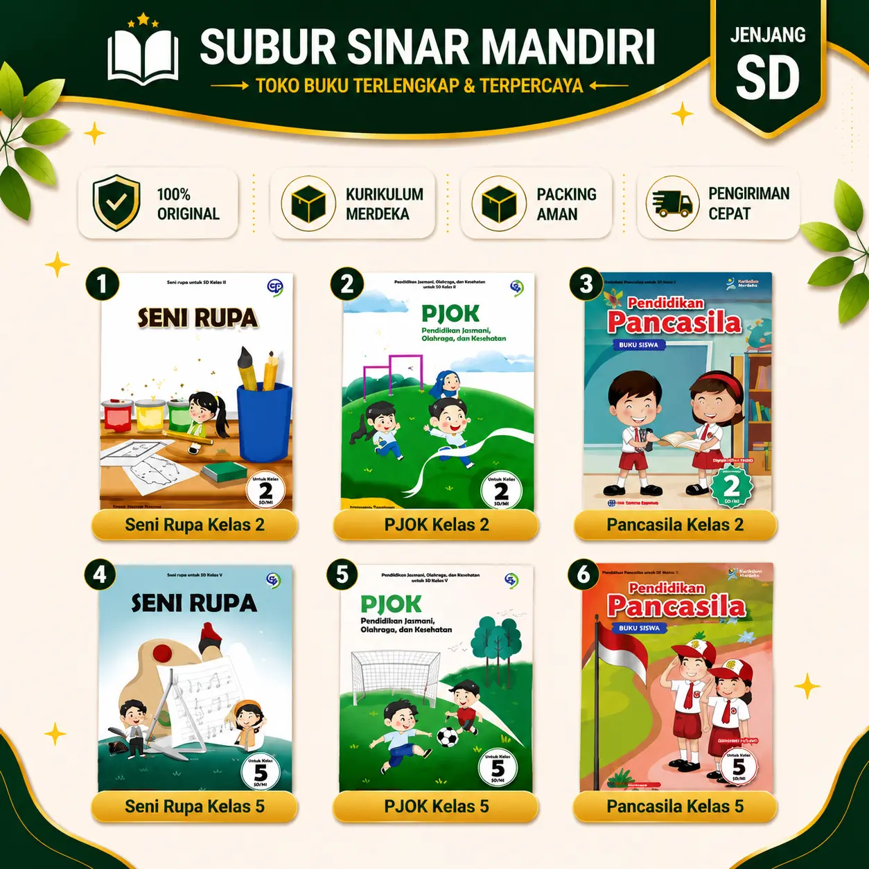 Buku Kelas 5 dan 2 Kurikulum merdeka Buku Kelas 5 & 2 Kurikulum Merdeka