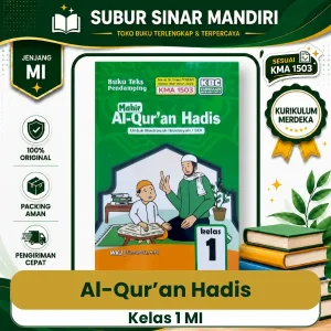 Buku Al-Quran Hadis Kelas 1 MI KMA