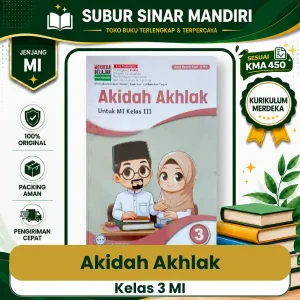 Buku Akidah Akhlak Kelas 3 MI KMA 450