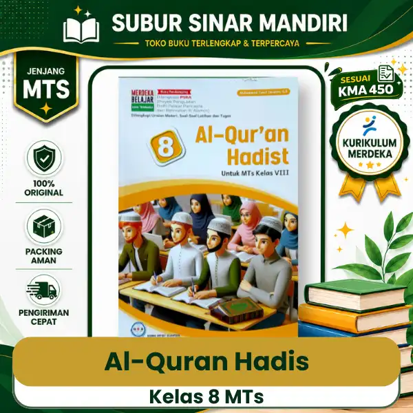 Al-Quran Hadis Kelas 8 Buku Al-Quran Hadist Kelas 8 MTs KMA 450