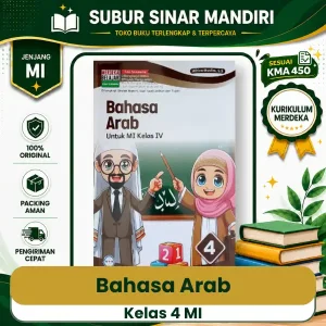 Buku Bahasa Arab Kelas 4 MI KMA 450