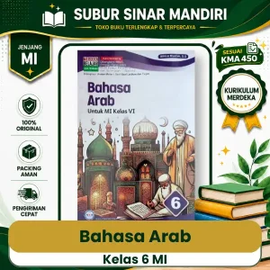 Buku Bahasa Arab Kelas 6 MI KMA 450