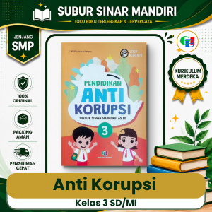 Buku Pendidikan Anti Korupsi Kelas 3 SD Penerbit Griya Buku Indonesia