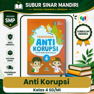 Buku Pendidikan Anti Korupsi Kelas 4 SD Penerbit Griya Buku Indonesia