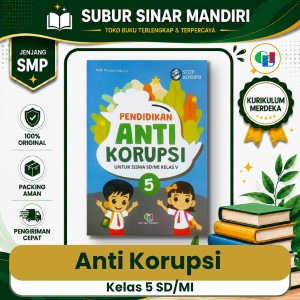 Buku Pendidikan Anti Korupsi Kelas 5 SD Penerbit Griya Buku Indonesia